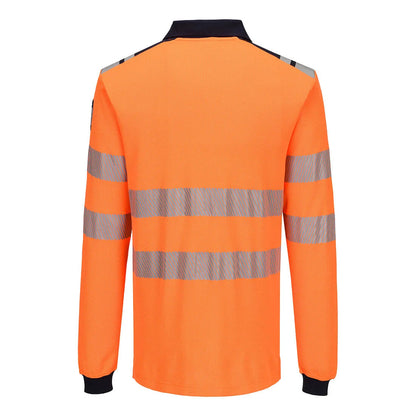 Portwest PW3 Modaflame Knit HVO FR Long Sleeve Polo Shirt FR734