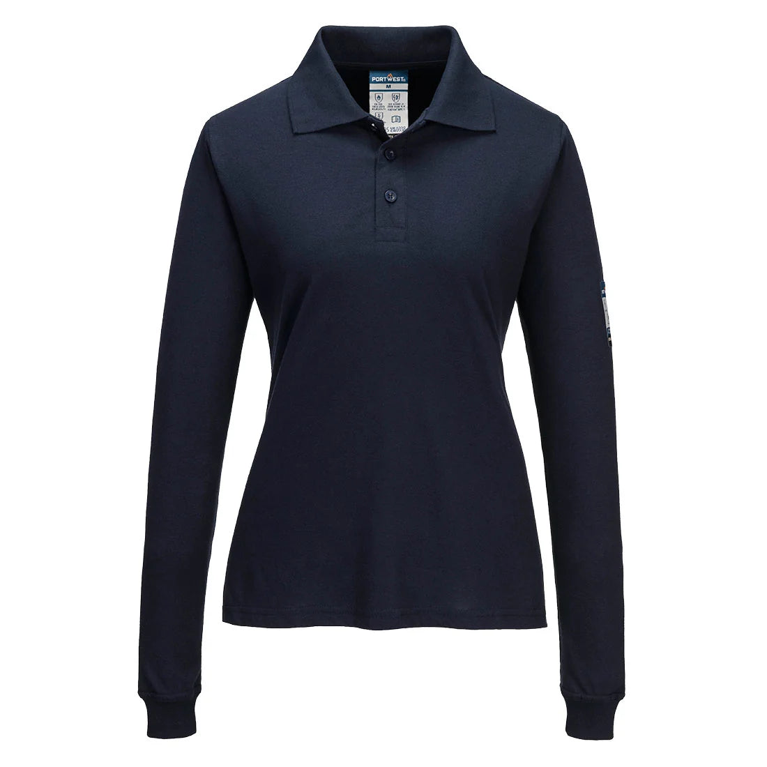 Portwest Modaflame Knit FR Women's Long Sleeve Polo Shirt FR758