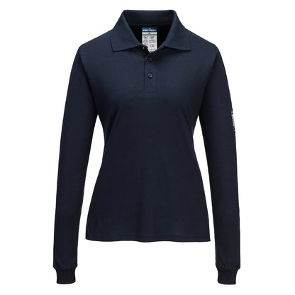 Portwest Modaflame Knit FR Women's Long Sleeve Polo Shirt FR758
