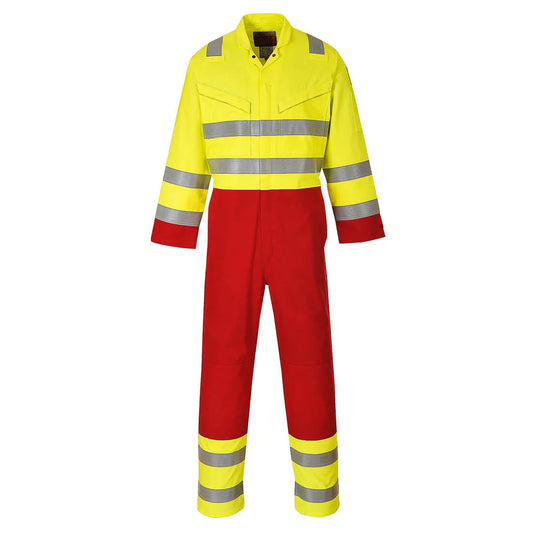 Portwest Bizflame Work Hi-Vis Contrast FR Coverall FR90
