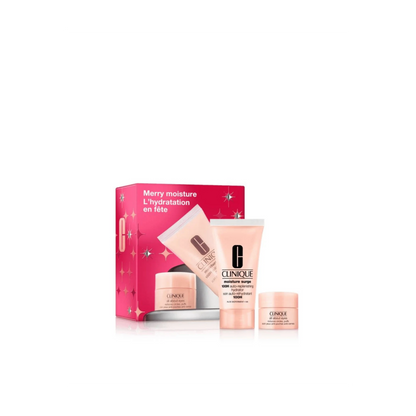 CLINIQUE MERRY MOISTURE MOISTURE SURGE GIFT SET 2PC (30ML MOISTURE SURGE HYDRATOR & 5ML ALL ABOUT EYES EYE CREAM)  GSCOSCLI086