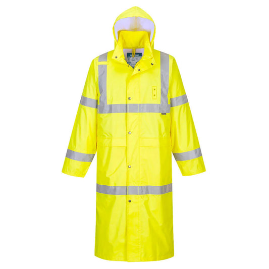 Portwest Hi-Vis Rain Coat 122cm H445