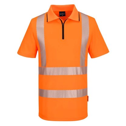Portwest KX3 Sport Hi-Vis Zip Polo Shirt / KX302