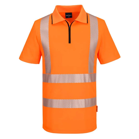 Portwest KX3 Sport Hi-Vis Zip Polo Shirt / KX302