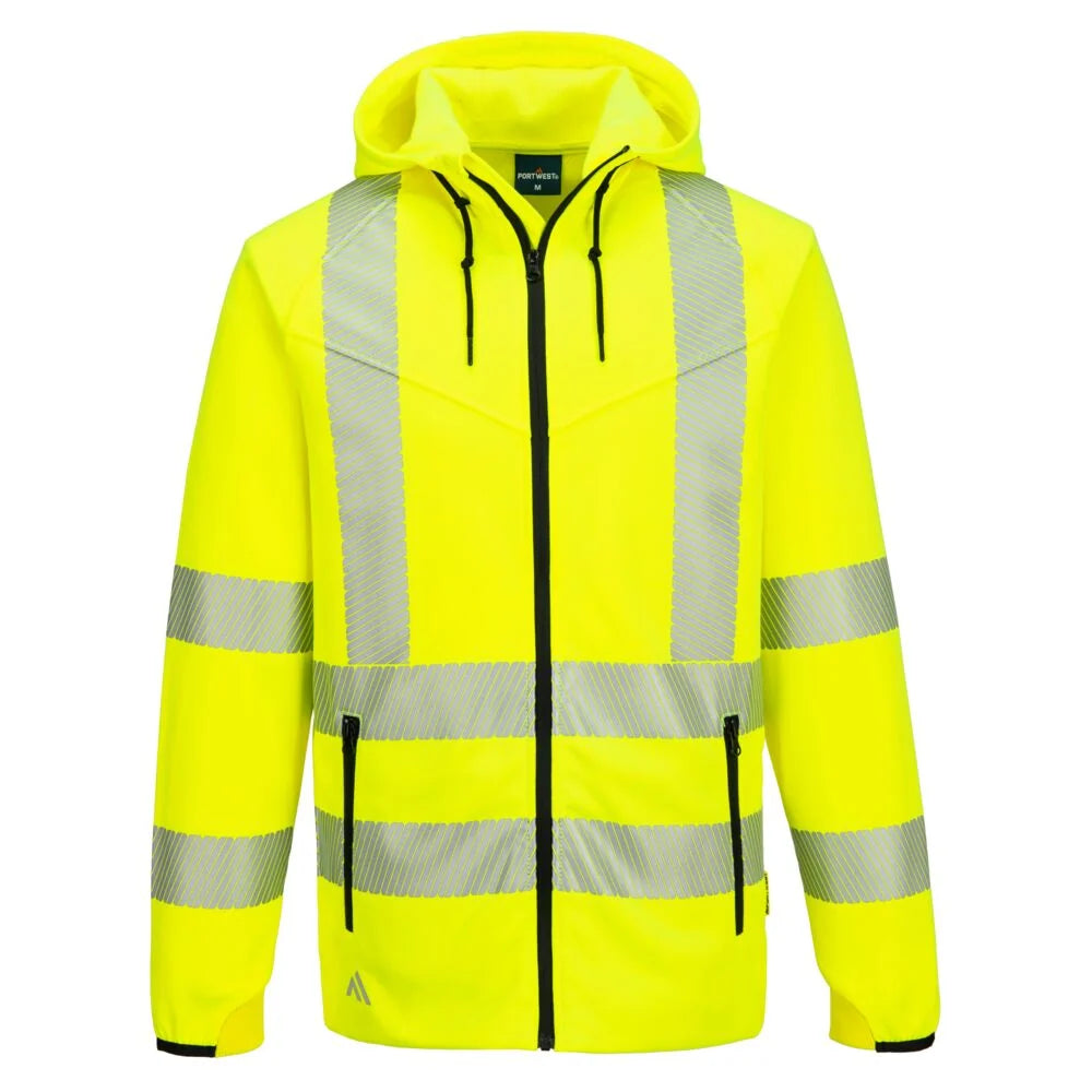 Portwest KX3 Sport Hi-Vis Zipped Hoodie KX303