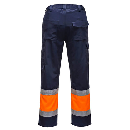 Portwest Hi-Vis Lightweight Contrast Class 1 Service Trousers L049