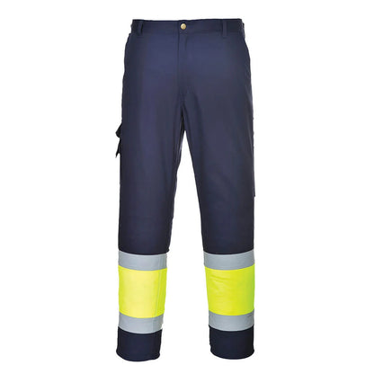 Portwest Hi-Vis Lightweight Contrast Class 1 Service Trousers L049