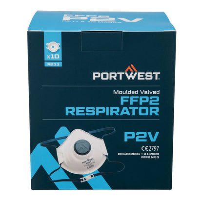 Portwest Moulded FFP2 Valved Respirator (Pk10) P211