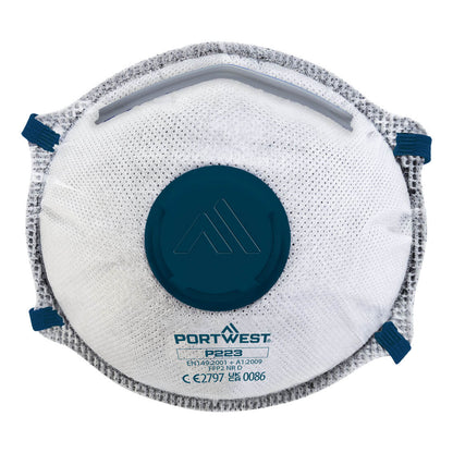 Portwest FFP2 Carbon Valved Dolomite Respirator (Pk10) P223