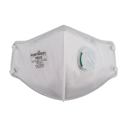 Portwest FFP3 Valved Dolomite Fold Flat Respirator (Pk3) P310