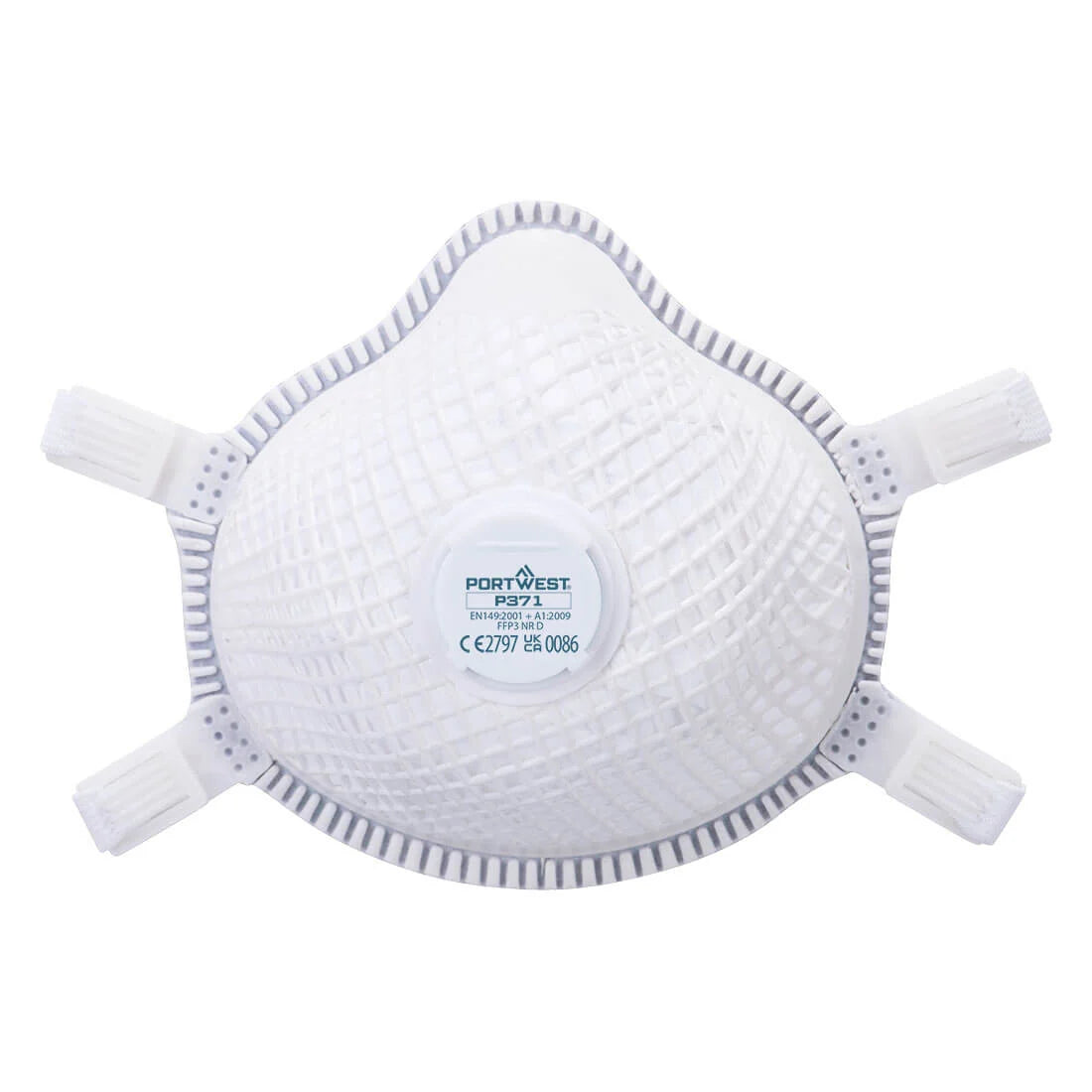 Portwest ERGONET FFP3 Valved Dolomite Respirator (Pk5) P371