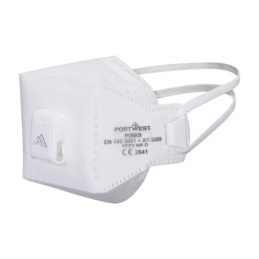Portwest EAGLE PRO FFP3 Valved Dolomite Fold Flat Respirator (Pk10) P393