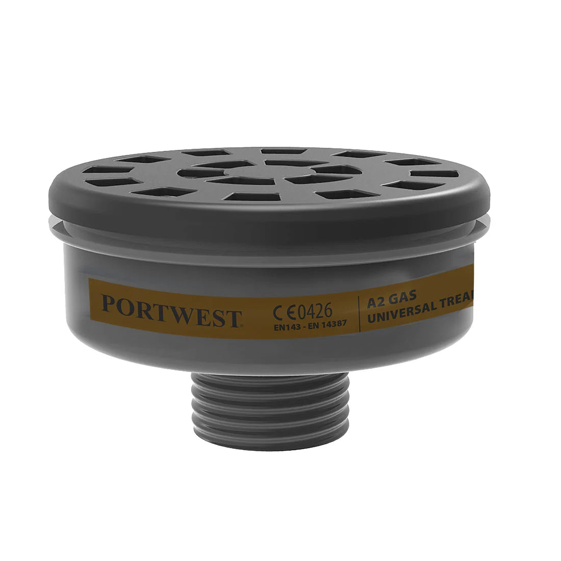 Portwest A2 Gas Filter Universal Thread (Pk6) P906