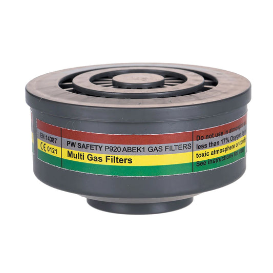 Portwest ABEK1 Gas Filter Special Thread Connection (Pk4) P920