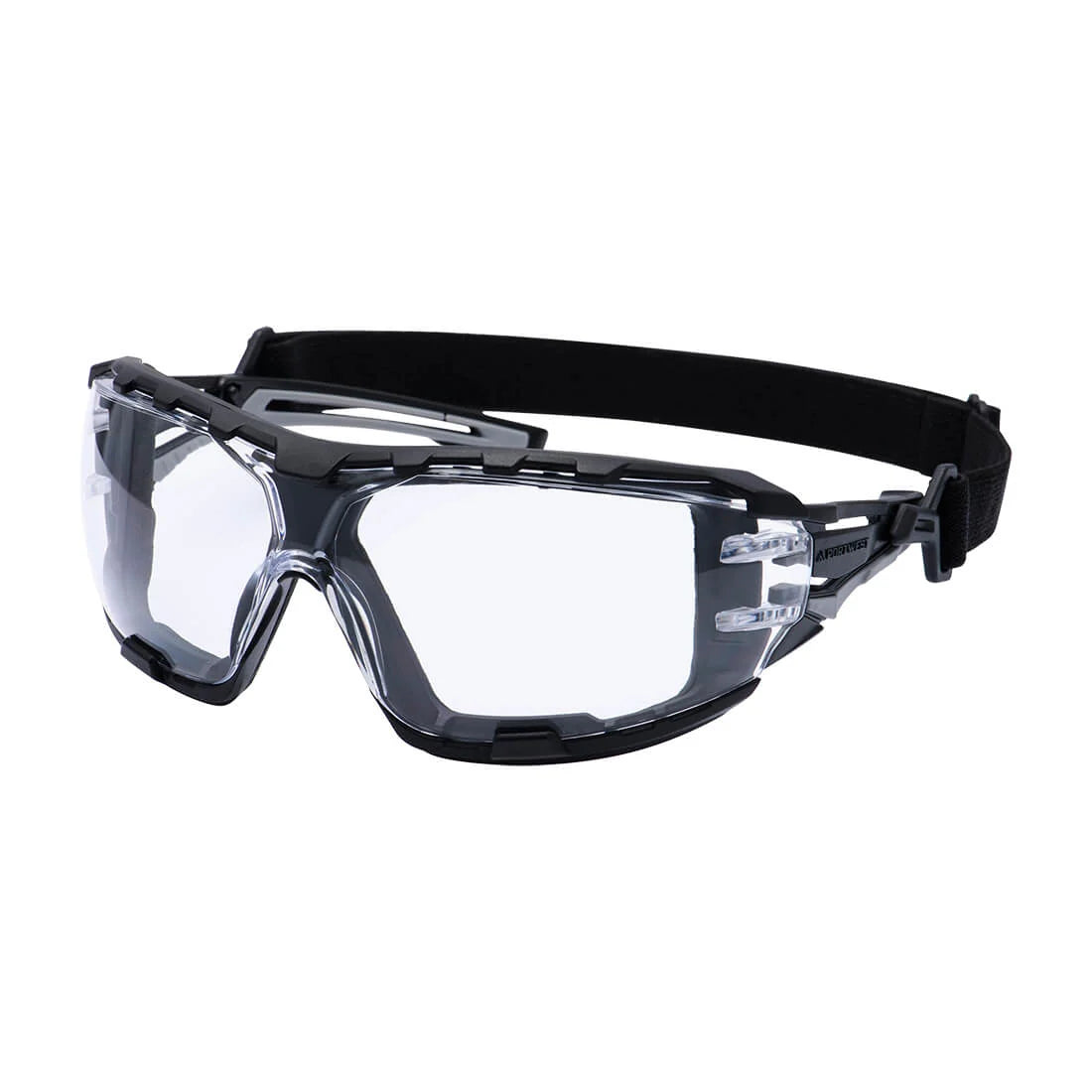 Portwest Anthracite Wraparound Plus Safety Glasses PR02