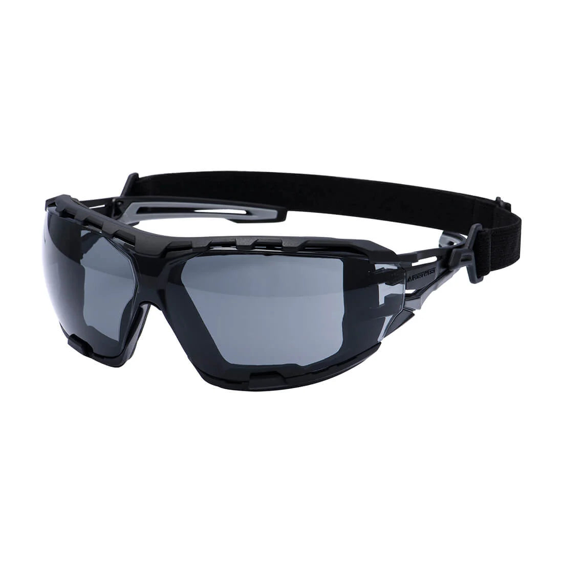 Portwest Anthracite Wraparound Plus Safety Glasses PR02