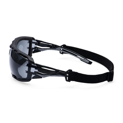 Portwest Anthracite Wraparound Plus Safety Glasses PR02