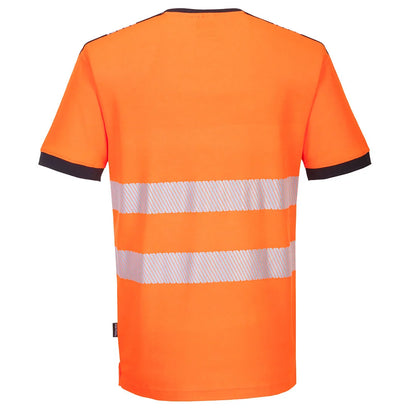 Portwest PW3 Hi-Vis V-Neck Mesh Insert T-Shirt / PW310