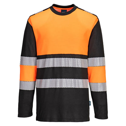 Portwest PW3 Hi-Vis Cotton Comfort Class 1 T-Shirt L/ PW312