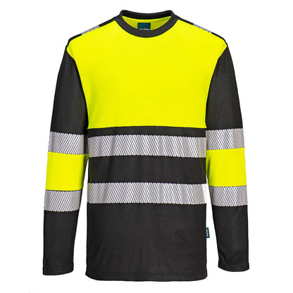 Portwest PW3 Hi-Vis Cotton Comfort Class 1 T-Shirt L/ PW312