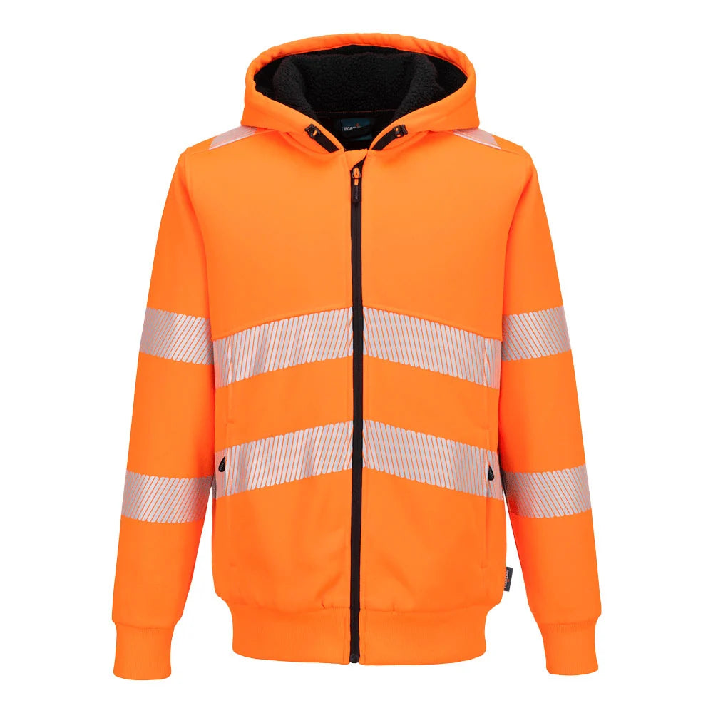 Portwest PW321 Hi-Vis Zipped Winter Hoodie PW321