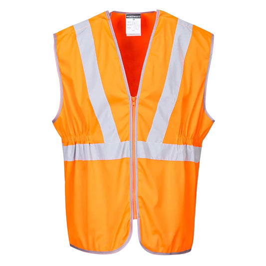 Portwest Hi-Vis Zip Long Length Vest RT20