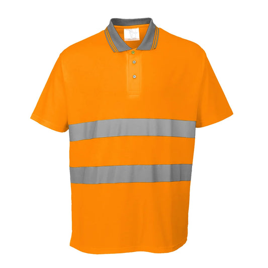 Portwest Hi-Vis Cotton Comfort Polo Shirt S/S S171