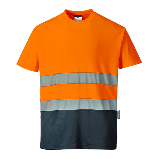 Portwest Hi-Vis Cotton Comfort Contrast T-Shirt S/S S173