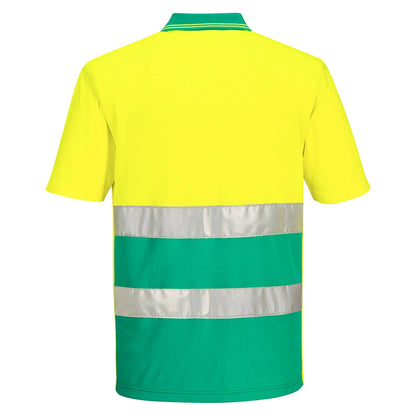 Portwest Hi-Vis Lightweight Contrast Polo Shirt / S175