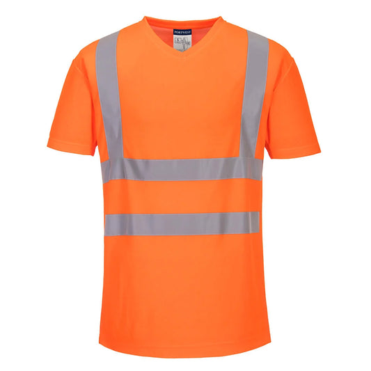 Portwest Hi-Vis Cotton Comfort Mesh Insert T-Shirt / S179