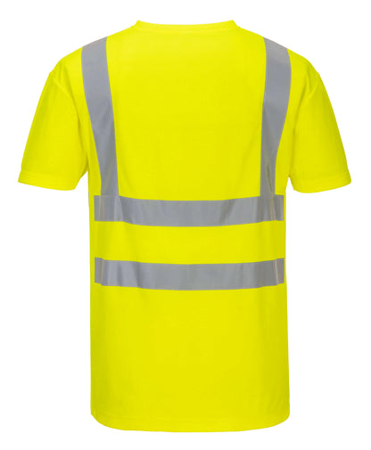 Portwest Hi-Vis Cotton Comfort Mesh Insert T-Shirt / S179