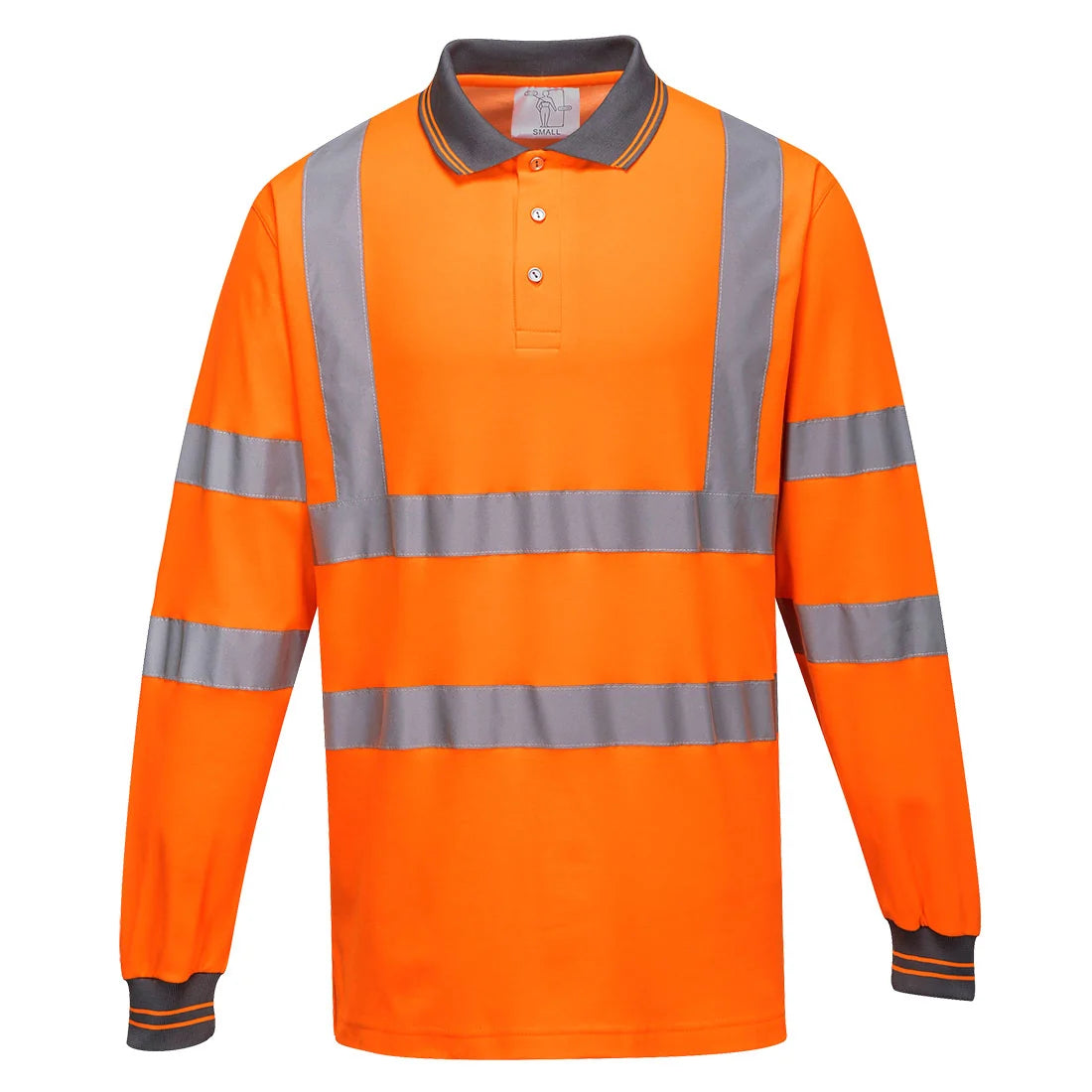 Portwest Hi-Vis Cotton Comfort Polo Shirt L/ S271