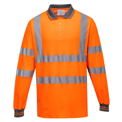 Portwest Hi-Vis Cotton Comfort Polo Shirt L/ S271