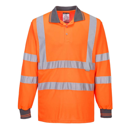 Portwest Hi-Vis Polo Shirt L/S S277
