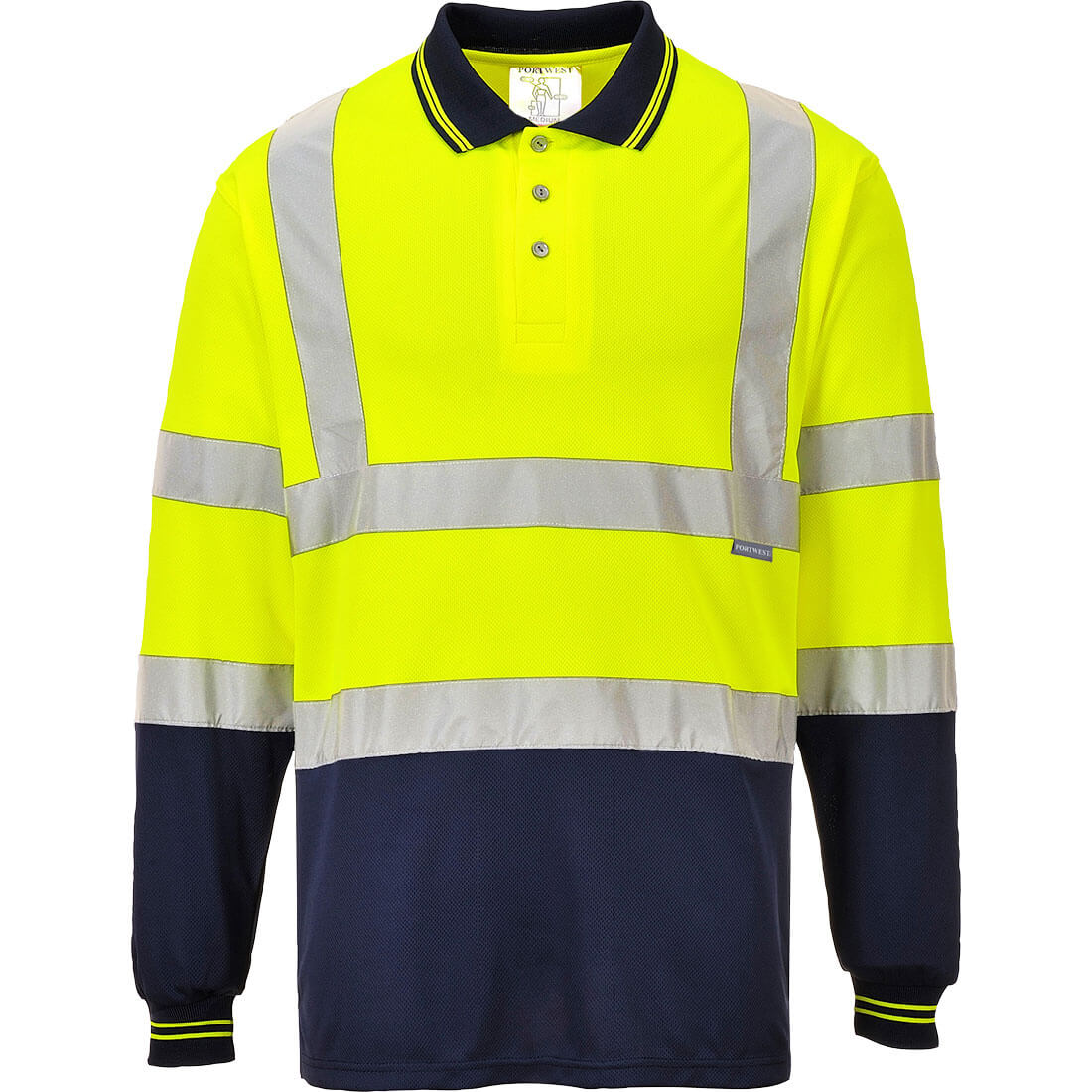 Portwest Hi-Vis Contrast Polo Shirt L/ S279