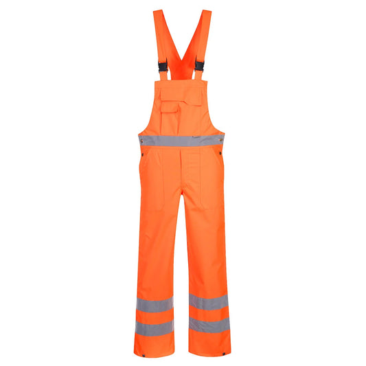Portwest Hi-Vis Breathable Rain Bib and Brace S388