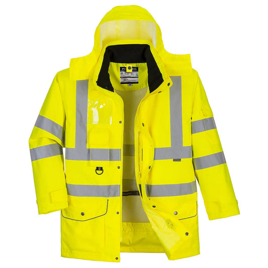 Portwest Hi-Vis Breathable 7-in-1 Traffic Jacket S427