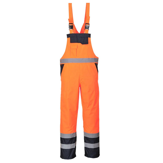 Portwest Hi-Vis Contrast Winter Bib and Brace S489