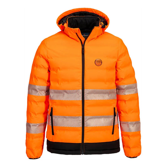 Portwest Hi-Vis Ultrasonic Heated Tunnel Jacket S548