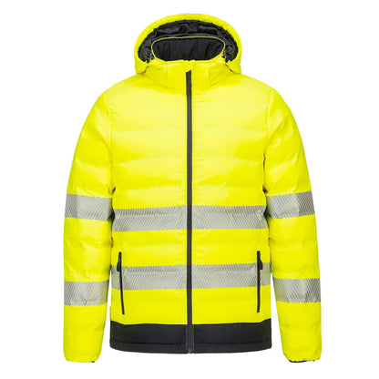 Portwest Hi-Vis Ultrasonic Heated Tunnel Jacket S548