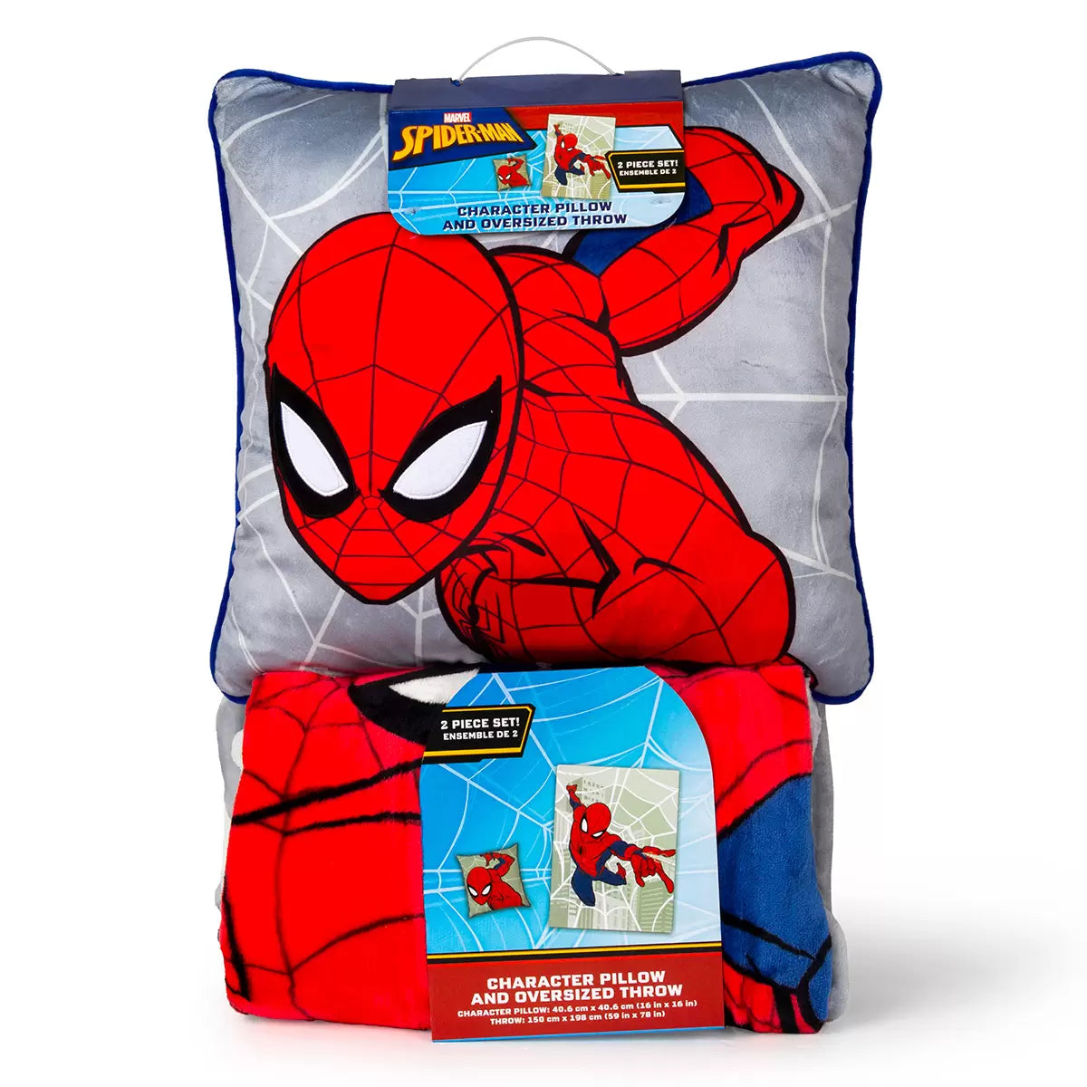 Spider-Man Character Cushion & Throw Set