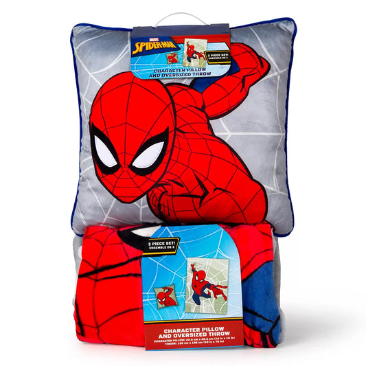 Spider-Man Character Cushion & Throw Set
