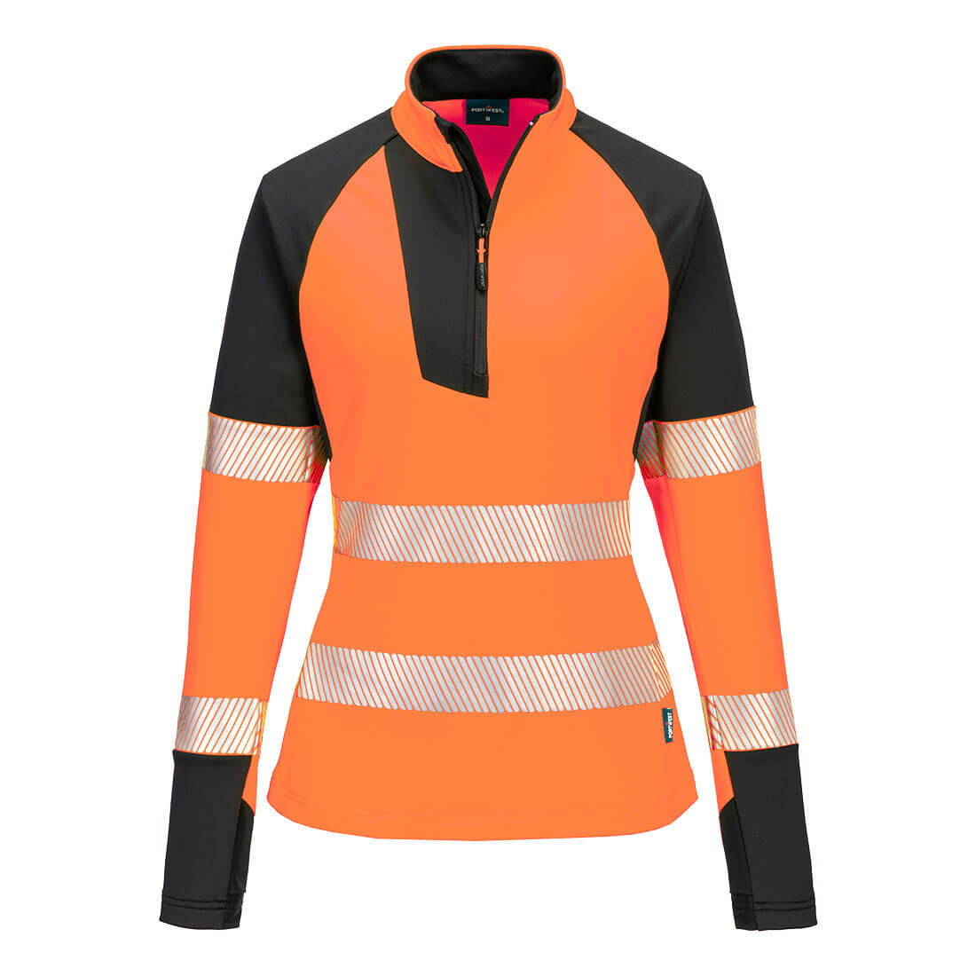 PW3 Hi-Vis Women's 1/4 Zip Sweatshirt T173