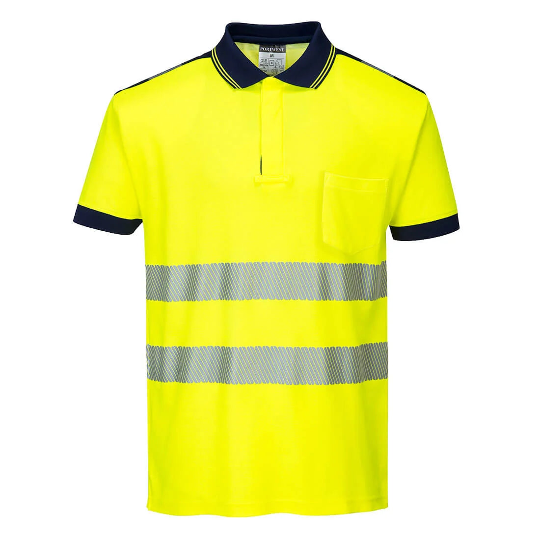 Portwest PW3 Hi-Vis Cotton Comfort Polo Shirt S/S T180