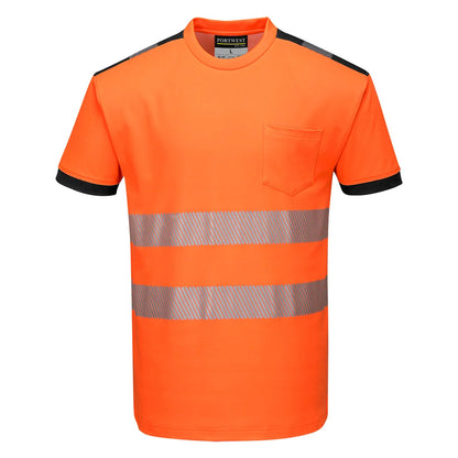 Portwest  PW3 Hi-Vis Cotton Comfort T-Shirt S/S  T181
