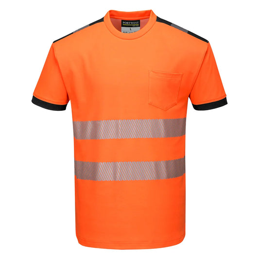 Portwest  PW3 Hi-Vis Cotton Comfort T-Shirt S/S  T181