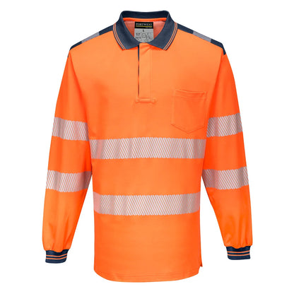 Portwest PW3 Hi-Vis Cotton Comfort Polo Shirt L/ T184
