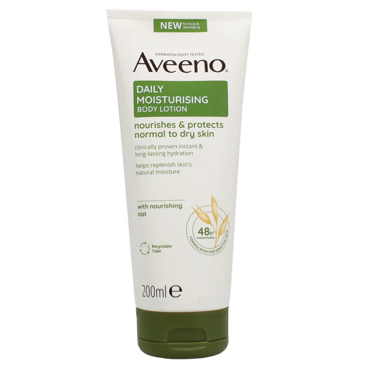 AVEENO DAILY MOISTURISING 200ML BODY LOTION OATMEAL TOAVE026