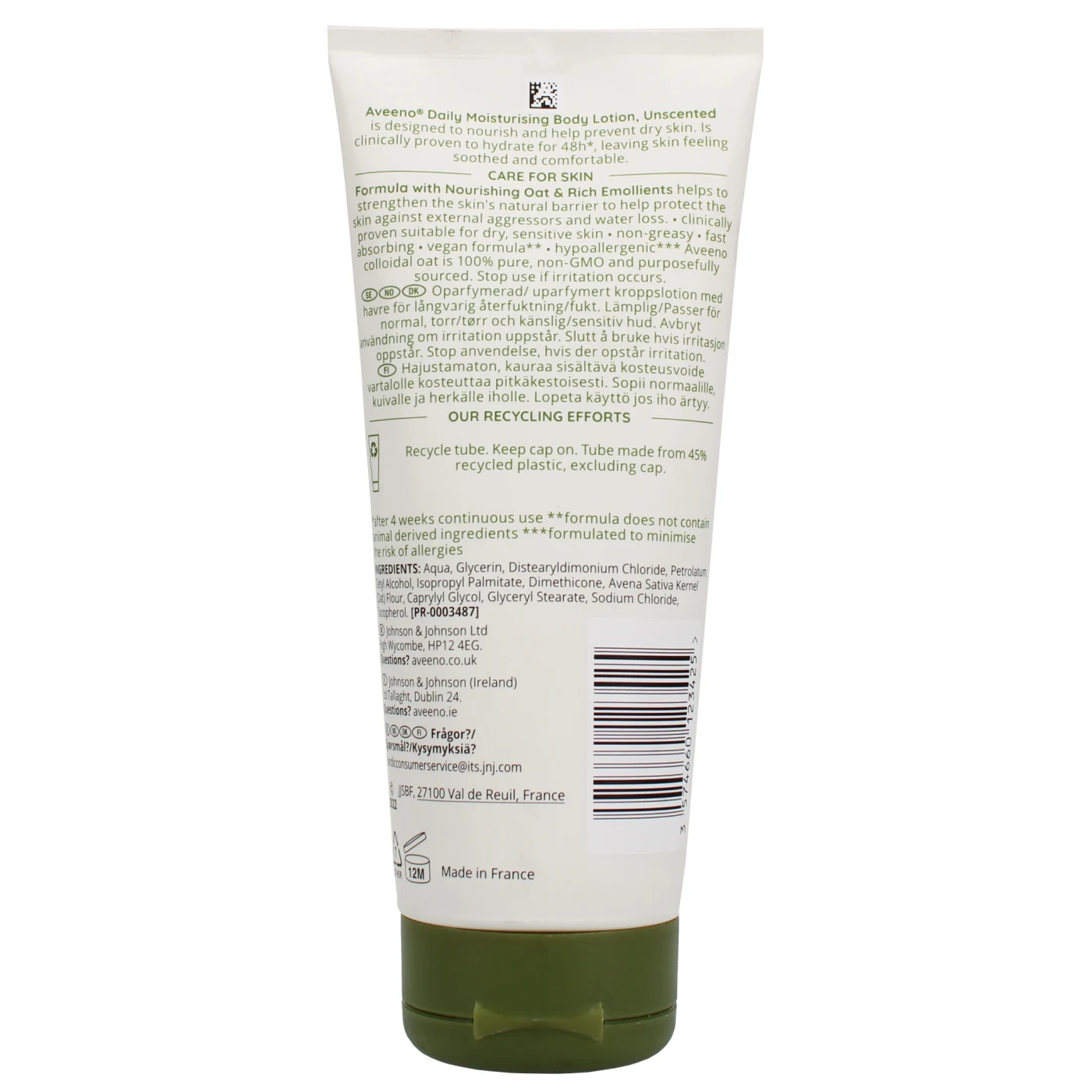 AVEENO DAILY MOISTURISING 200ML BODY LOTION OATMEAL TOAVE026