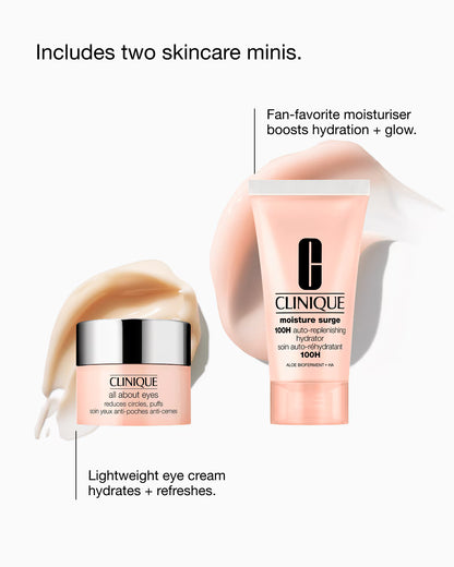 CLINIQUE MERRY MOISTURE MOISTURE SURGE GIFT SET 2PC (30ML MOISTURE SURGE HYDRATOR & 5ML ALL ABOUT EYES EYE CREAM)  GSCOSCLI086